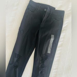 AE black distressed jeggings NWT